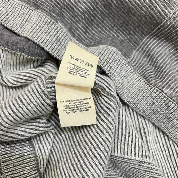 Anthropologie Moth Madison Park Cozy Gray Knit Poncho Sweater XS/S - Picture 9 of 10